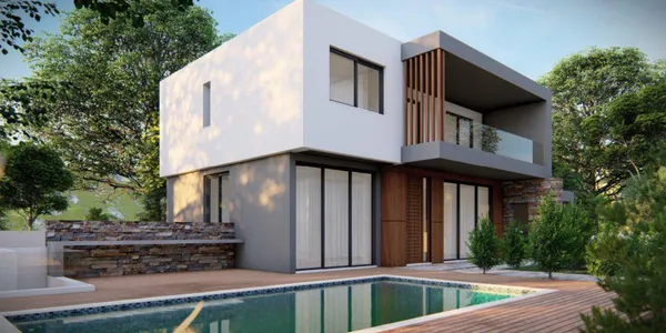 Виллы с панорамным видом недалеко от центра Пафоса, Тала, Кипр