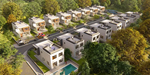 Комплекс вилл с зелеными зонами в спокойном районе, Пафос, Кипр