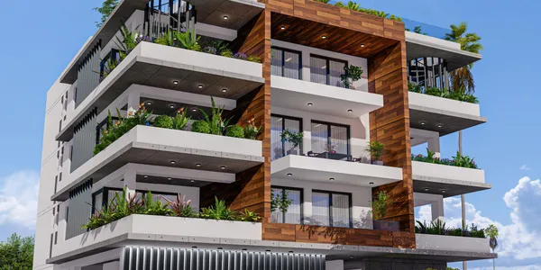 Новая элитная резиденция с парковкой, Ларнака, Кипр