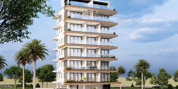 Новая резиденция с видом на море в 90 метрах от пляжа, Ларнака, Кипр