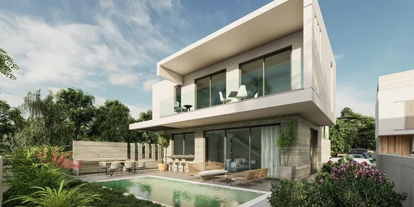 Новый комплекс вилл в 900 метрах от пляжа, Героскипу, Кипр