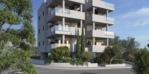 Небольшой жилой комплекс с террасами и парковочными местами, в престижном районе Дериния, Кипр