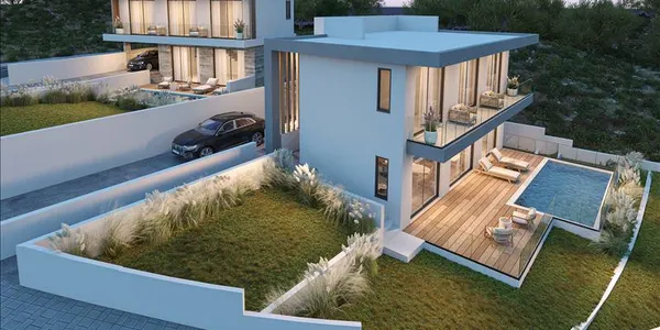 Комплекс вилл с бассейнами и панорамным видом, Пейя, Кипр