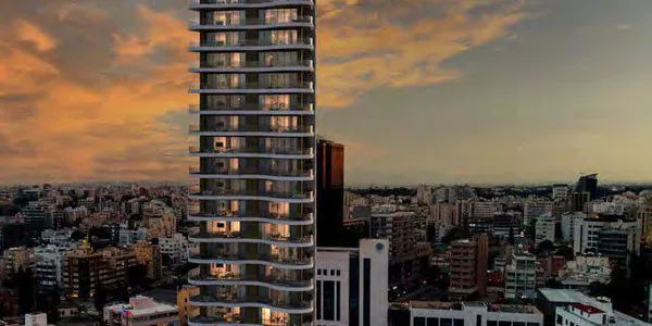 Высотная резиденция с подземной парковкой в самом центре Никосии, Кипр