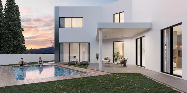 Современная вилла с садом, Никосия, Кипр