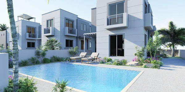 Комплекс двухэтажных вилл с бассейнами в 800 метрах от пляжа, Протарас, Кипр