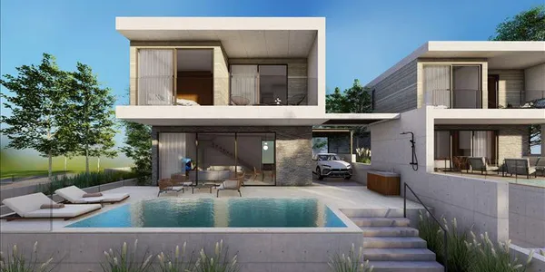 Новый комплекс меблированных вилл в спокойном районе, Кония, Кипр