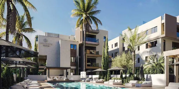 Новая закрытая резиденция с бассейнами и зелеными зонами рядом с побережьем и центром Ларнаки, Ливадия, Кипр