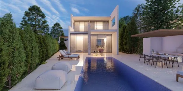 Новый комплекс вилл с бассейнами рядом с морем, Пафос, Кипр