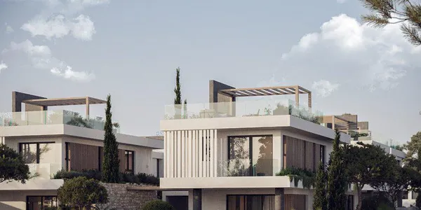 Виллы с бассейнами и террасами на крыше, всего в 350 метрах от пляжа, Протарас, Кипр