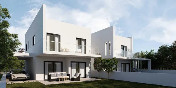 Современные виллы с парковкой, террасами и видом на сад, Никосия, Кипр