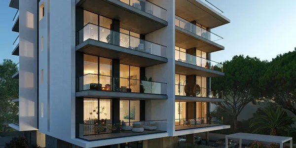 Современная резиденция с бассейном и садами в 700 метрах от пляжа, Лимассол, Кипр