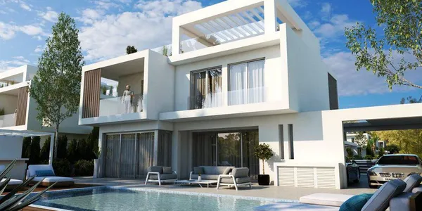 Новый комплекс вилл с бассейнами в 300 метрах от пляжа, Ларнака, Кипр