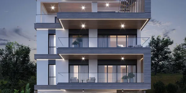 Новая резиденция с зеленой зоной и панорамным видом, Гермасогейя, Кипр