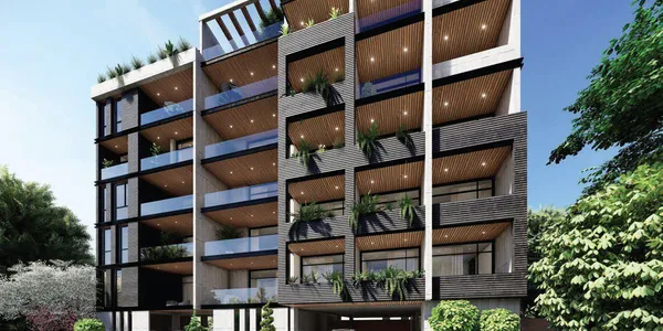 Новая малоэтажная резиденция в 3 минутах ходьбы от пляжа Финикудес, Ларнака, Кипр