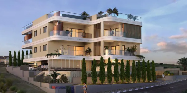 Новая резиденция с бассейном и тренажерным залом рядом с автомагистралью и пляжем, Гермасогейя, Кипр