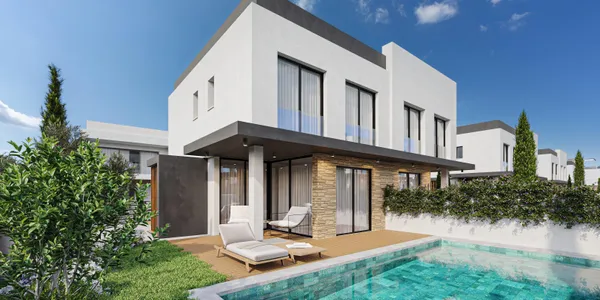 Новый комплекс вилл с бассейнами в 200 метрах от пляжа, Героскипу, Кипр