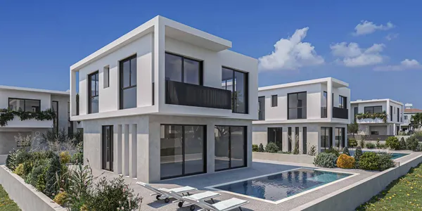 Комплекс вилл с бассейнами в 700 метрах от пляжа, Пернера, Кипр