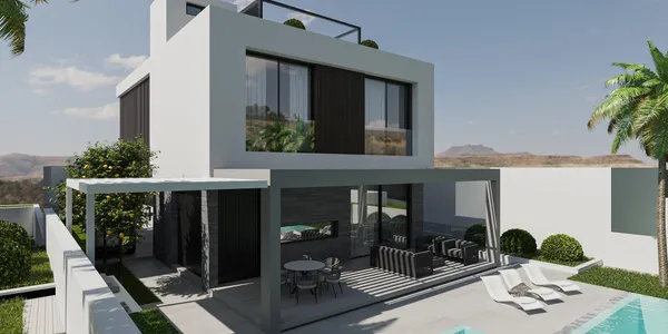 Новый жилой комплекс с бассейнами, садами и видами на море, Агиос Тихонас, Кипр