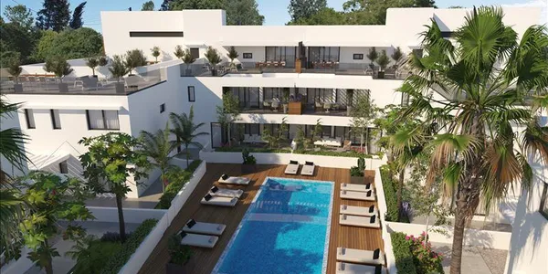 Закрытый жилой комплекс с бассейном и детской площадкой, Ларнака, Кипр