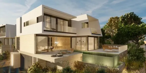 Новый комплекс вилл с бассейнами и видом на море, Агиос Афанасиос, Кипр