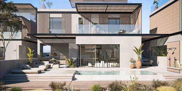 Виллы с бассейнами в новом жилом комплексе с прямым выходом на пляж, Протарас, Кипр