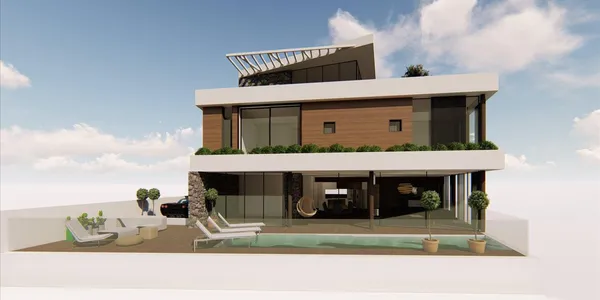 Новый комплекс вилл с бассейнами и панорамными видами на море, Кисонерга, Кипр