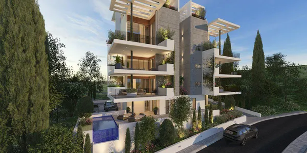 Малоэтажный проект с парковкой в 8 минутах от пляжа, Гермасогейя, Кипр