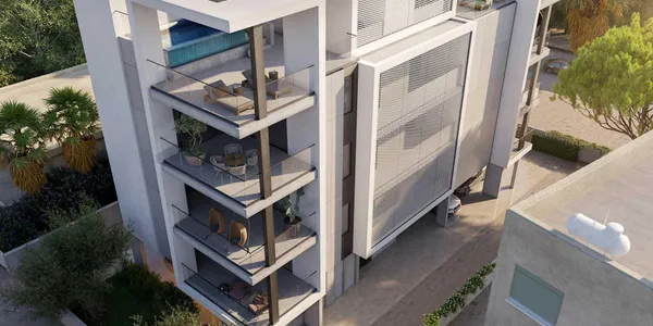 Новый комплекс с бассейном в 200 метрах от моря, Гермасогейя, Кипр