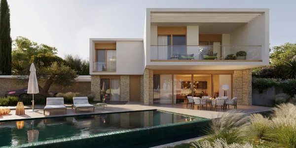 Новый закрытый жилой комплекс с бассейном и спа-зоной, Пиргос, Кипр