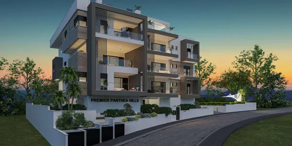 Новая резиденция с бассейном и садом, Агиос Афанасиос, Кипр