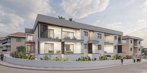 Малоэтажная резиденция с террасой на крыше рядом с пляжем и центром Пафоса, Эмба, Кипр