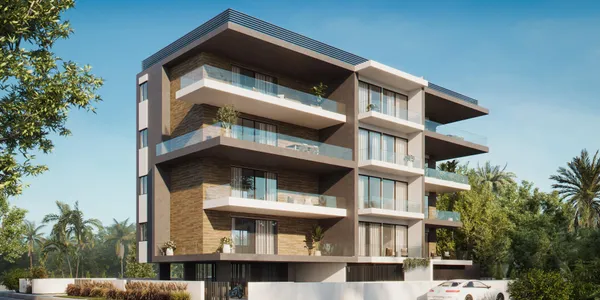 Новая резиденция с бассейном в 600 метрах от пляжа, Гермасогейя, Кипр