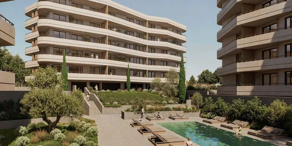 Новый проект с бассейнами в престижном районе Гермасогейя, Кипр