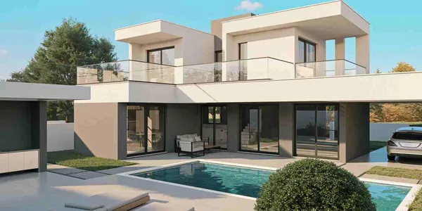 Комплекс вилл с бассейнами и живописными видами рядом с гольф-курортом, Пафос, Кипр