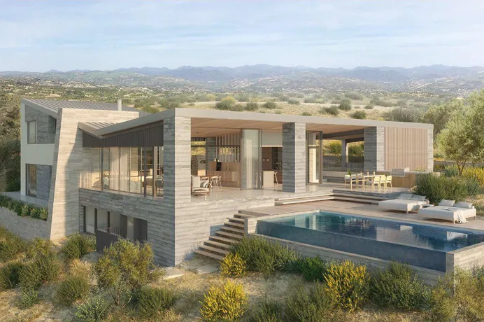 Большой комплекс с полями для гольфа, спа-центром и клубом верховой езды в природном заповеднике, Пафос, Кипр