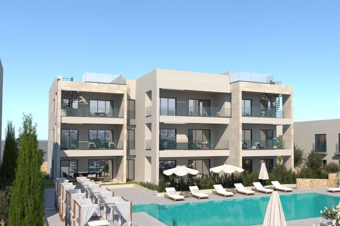 Закрытая резиденция с бассейном, спа и зелеными зонами в 500 метрах от пляжа, Каппарис, Кипр