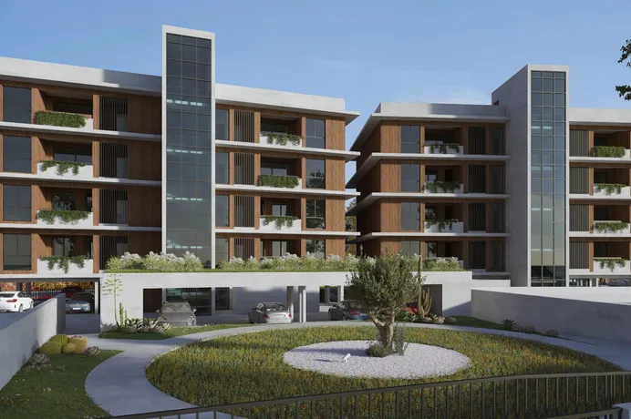 Современная резиденция с парковкой в зеленом районе, Никосия, Кипр