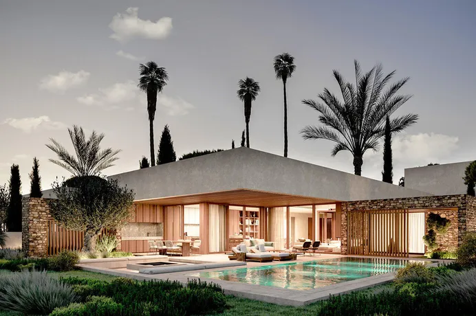 Комплекс вилл с видом на море в 150 метрах от пляжей, Героскипу, Кипр