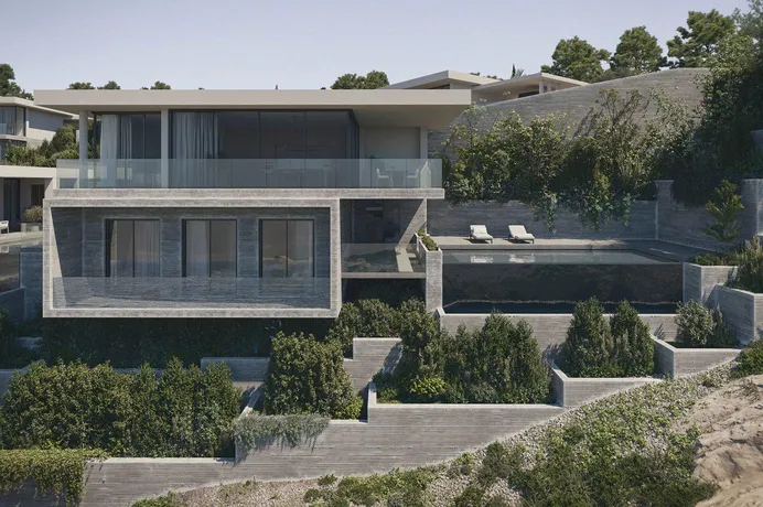 Комплекс вилл с панорамным видом на море, Тремитуса, Кипр