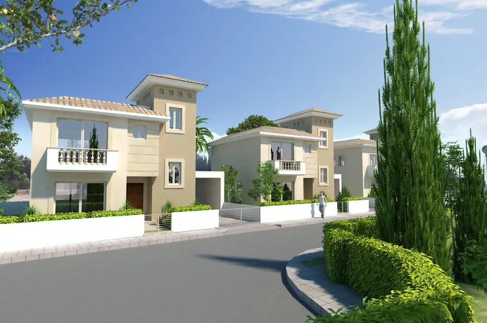 Комплекс современных вилл в пригороде Пафоса, Кипр