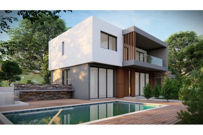 Виллы с панорамным видом недалеко от центра Пафоса, Тала, Кипр