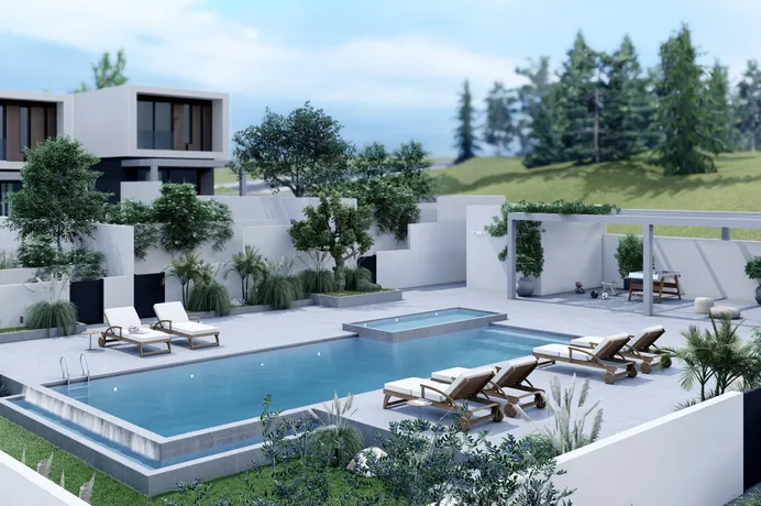 Новая резиденция с бассейном рядом с пляжами и центром Лимассола, Кипр