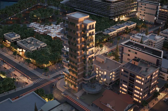 Апартаменты, занимающие весь этаж, с собственными бассейнами и панорамным видом, Ларнака, Кипр