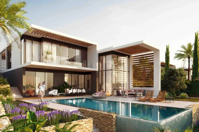 Закрытый комплекс вилл с бассейнами, садами и панорамными видами, Пафос, Кипр