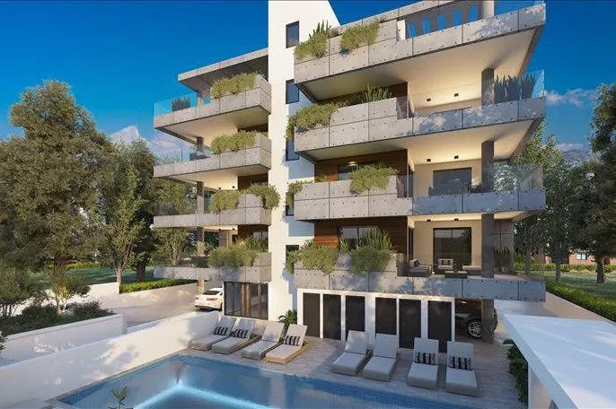 Современная резиденция с бассейном и парковкой, Хлорака, Кипр