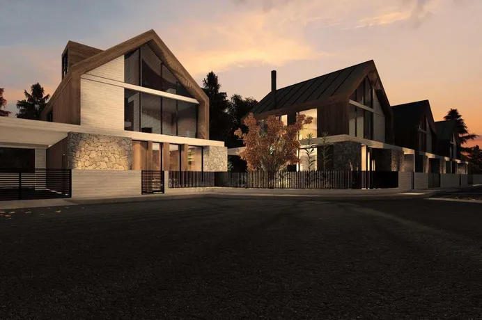 Комплекс вилл в окружении соснового леса, рядом с горнолыжным курортом, Платрес, Кипр