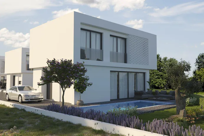 Комплекс вилл с бассейнами в 850 метрах от пляжа, Пернера, Кипр