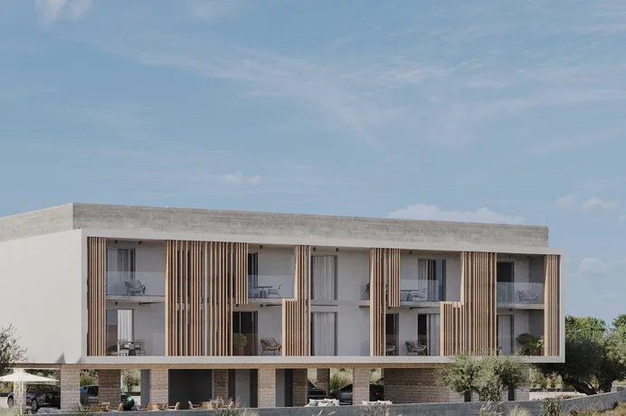 Закрытая резиденция с бассейнами в 50 метрах от пляжа, Кисонерга, Кипр