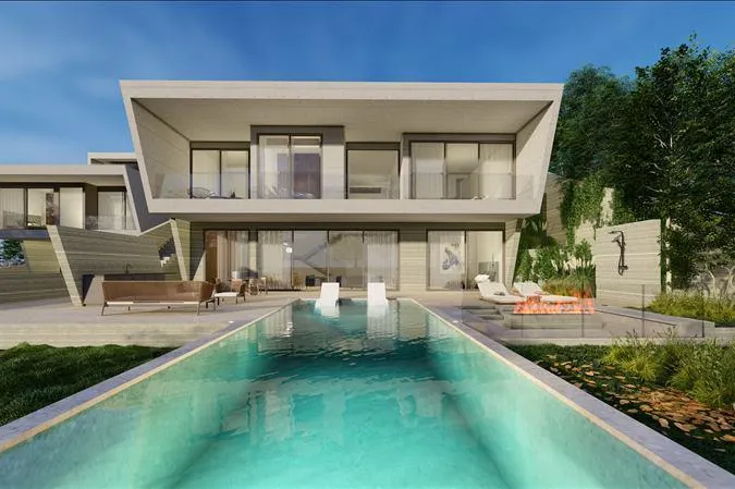 Новый комплекс меблированных вилл с бассейнами в живописном районе, Тала, Кипр